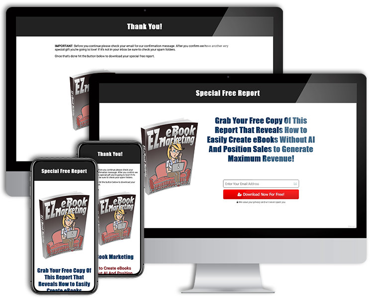 Mobile Responsive Lead Capture and Delivery Pages