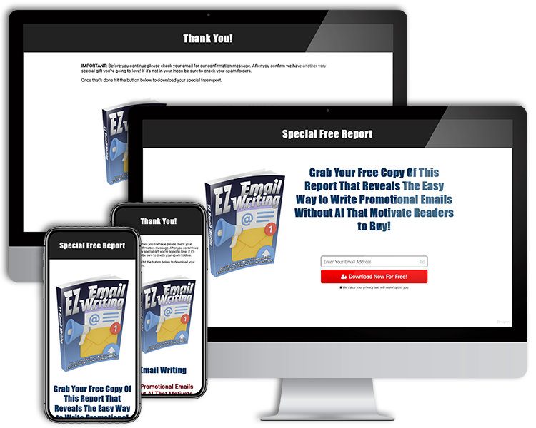 Mobile Responsive Lead Capture and Delivery Pages