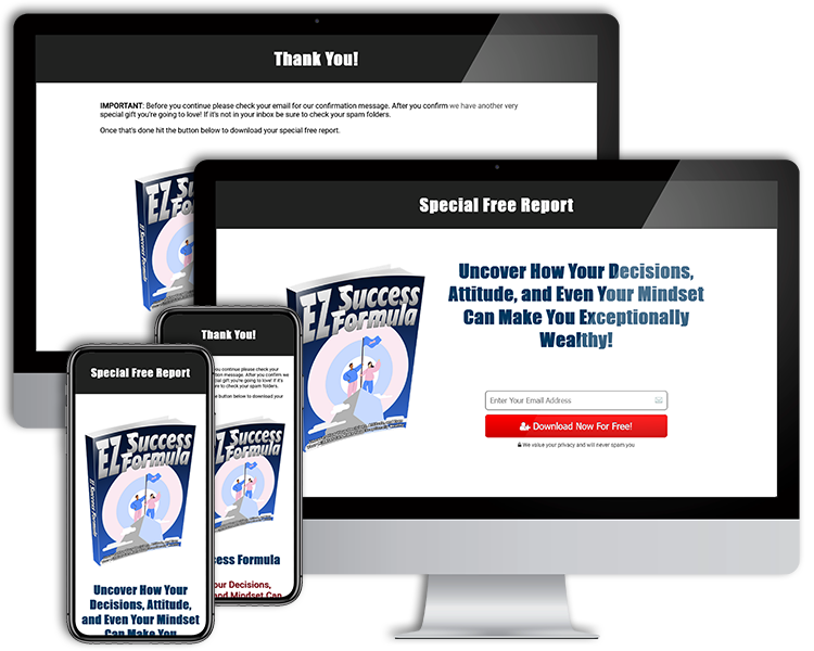 Mobile Responsive Lead Capture and Delivery Pages
