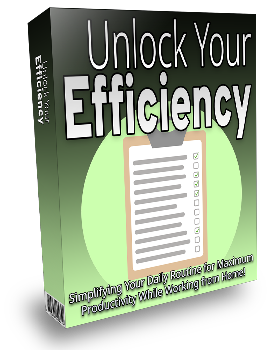 Unlock Your Efficiency - Simplify Your Daily Routine for Maximum Productivity While Working from Home!