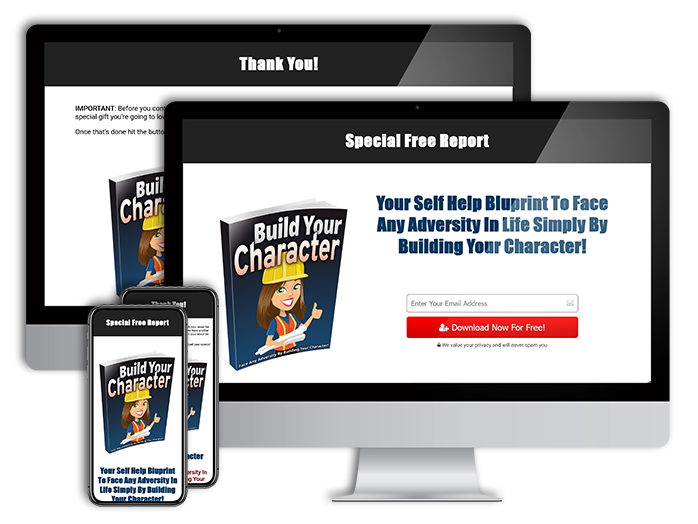 Mobile Responsive Lead Capture and Delivery Pages