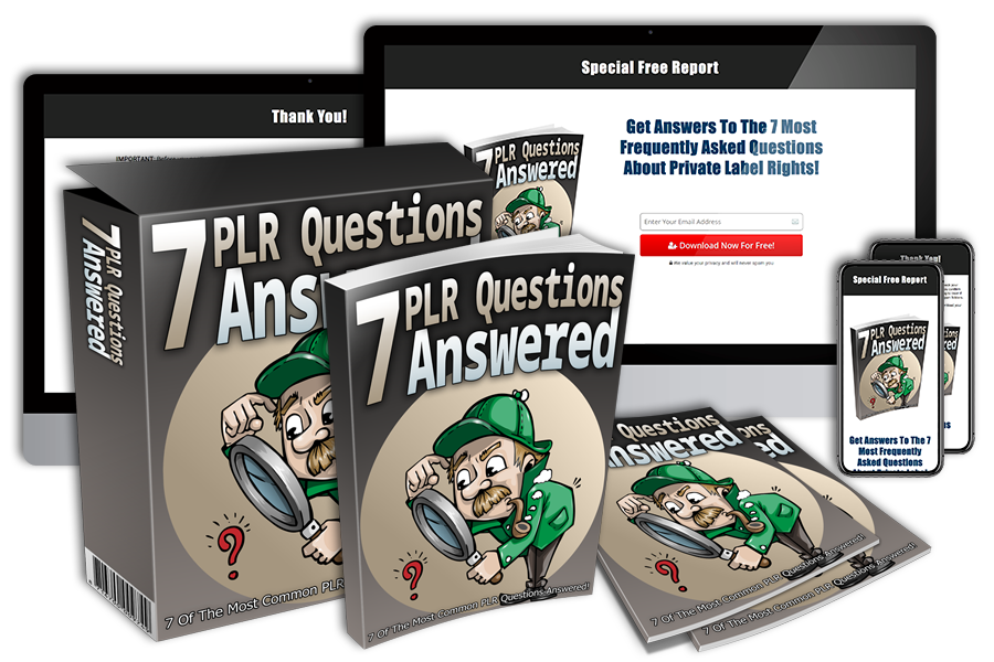 7 PLR Questions Answered - Lead Magnet PLR Package