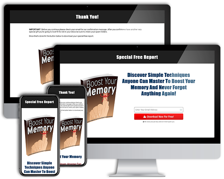 Mobile Responsive Lead Capture and Delivery Pages