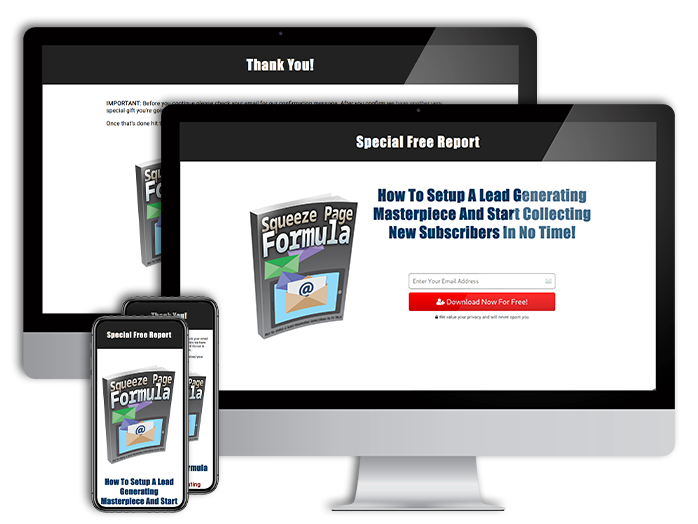 Mobile Responsive Lead Capture and Delivery Pages