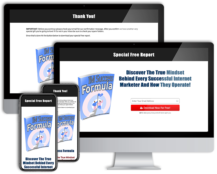 Mobile Responsive Lead Capture and Delivery Pages