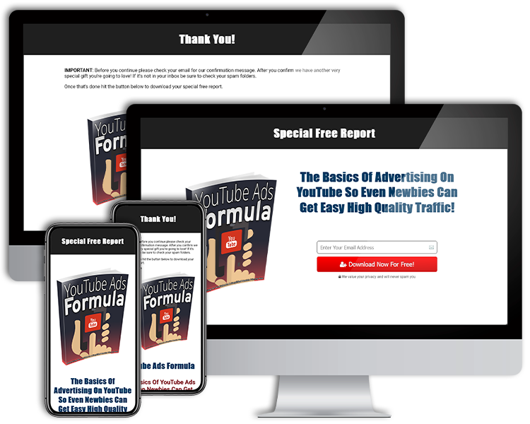 Mobile Responsive Lead Capture and Delivery Pages