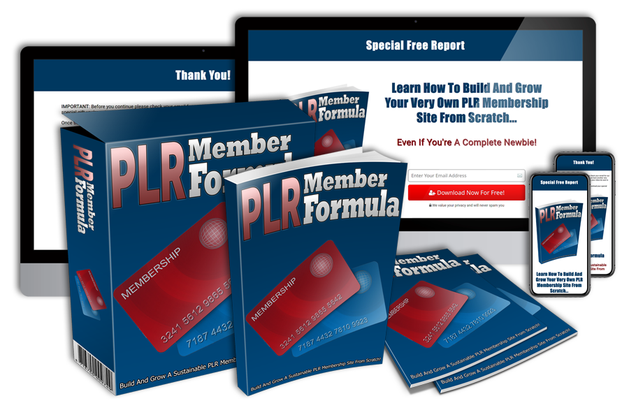 PLR Member Formula - Lead Magnet PLR Package